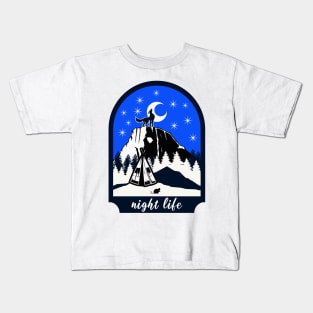 Starry Night Life Kids T-Shirt